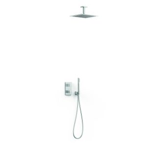 Kit de grifo termostático empotrado de 2 vías Therm-box para ducha serie Cuadro, ref. 00635003