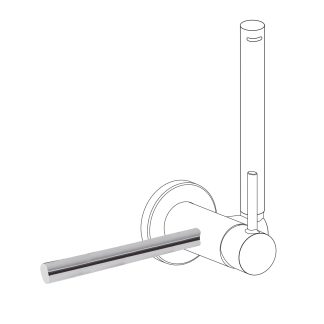 Accesorio porta toallas para grifo con ducha para inodoro serie Study