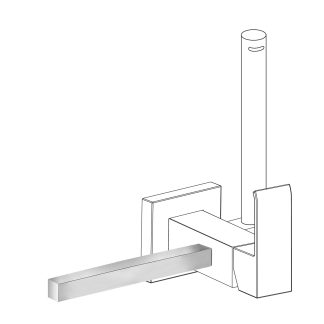 Accesorio porta toallas para grifo con ducha para inodoro serie Cuadro