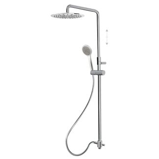 Conjunto de barra de ducha sin grifo con toma de agua y rociador, ref. 06163509