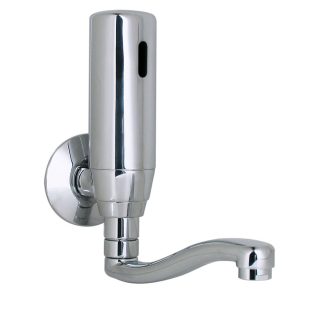Grifo electrónico mural de lavabo con caño giratorio, a pilas