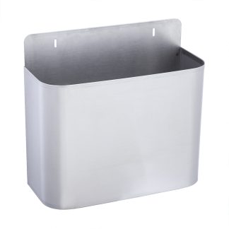 Papelera mural de acero inoxidable AISI 304 satinado