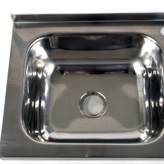 Lavamanos rectangular de acero inoxidable de 400 × 330 mm