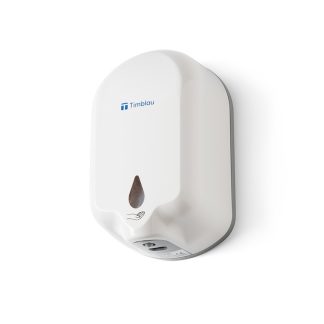 Dosificador de jabón automático de ABS blanco con visor de llenado