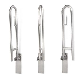 Barra giratoria de acero inoxidable satinado de 800 mm
