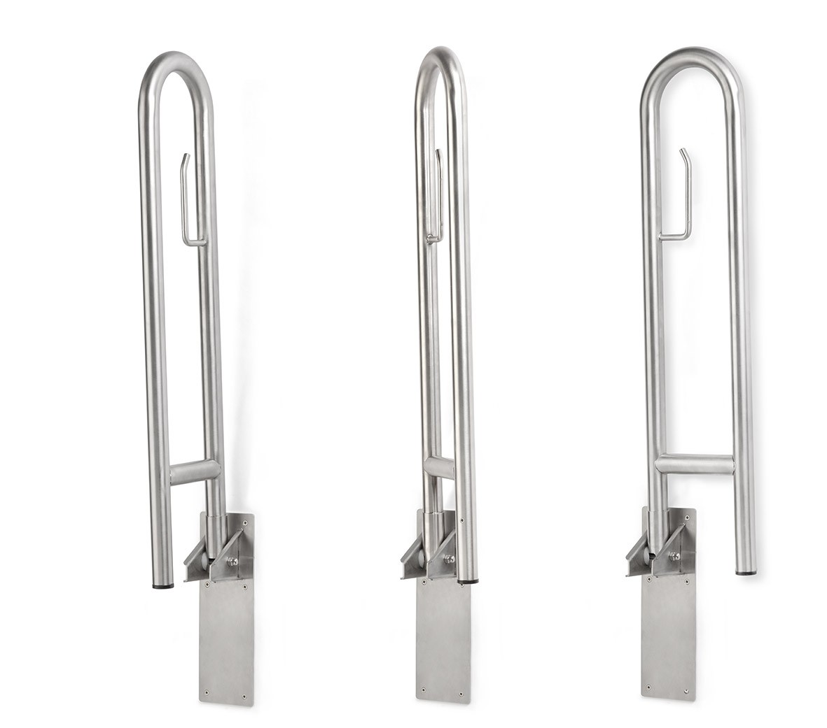 Barra giratoria de acero inoxidable satinado de 800 mm