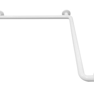 Barra de apoyo horizontal de acero de 700 mm, acabado blanco
