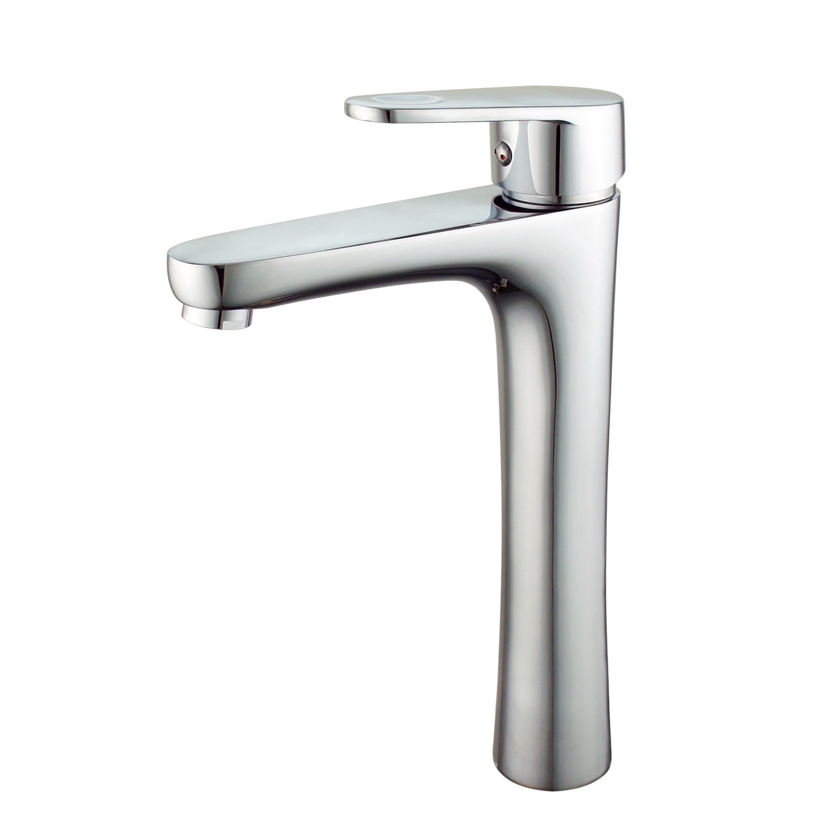 Grifo de lavabo mezclador monomando de caño alto