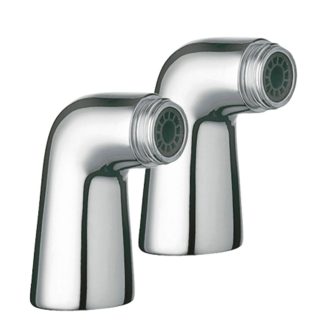 Tomas de agua acodadas de instalación a borde bañera para grifo de bañera, ref. 134870