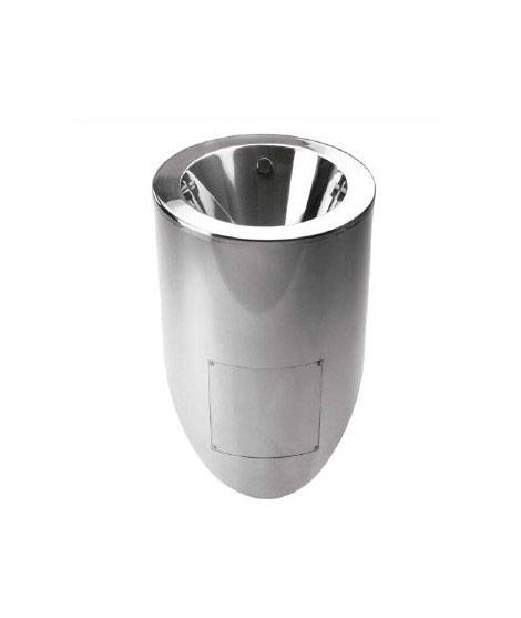 Urinario de acero inoxidable AISI 304 satinado de pared