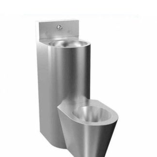 Conjunto penitenciario de acero inoxidable satinado