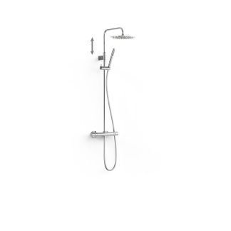 Conjunto de grifo termostático mural Over-wall de 2 vías para ducha serie Max