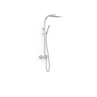 Conjunto de grifo monomando mural de 2 vías para ducha serie Slim