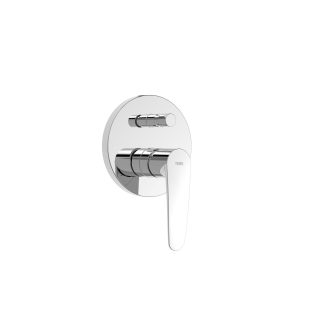 Grifo monomando empotrado de 2 vías para bañera y ducha serie Flat