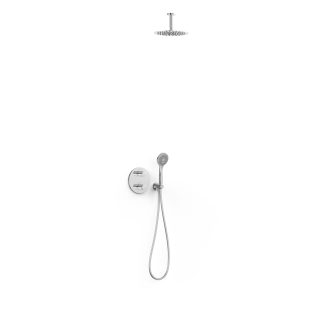 Kit de grifo termostático empotrado de 2 vías Therm-box para ducha serie Flat, ref. 20435003