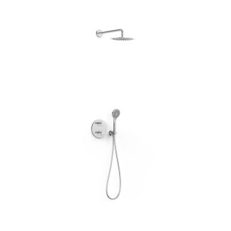 Kit de grifo termostático empotrado de 2 vías Therm-box para ducha serie Flat, ref. 20435004