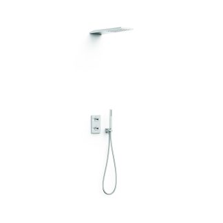 Kit de grifo termostático empotrado de 2 vías Therm-box para ducha serie Project, ref. 21135005