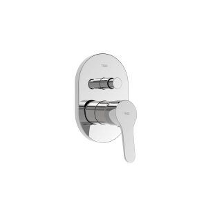 Grifo monomando empotrado de 2 vías para bañera y ducha serie Base