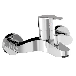 Grifo monomando mural para bañera y ducha serie Base, ref. 21527010