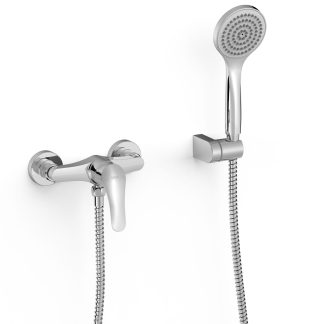 Grifo monomando mural para ducha serie Base Plus, ref. 21616710