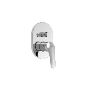 Grifo monomando empotrado de 2 vías para bañera y ducha serie Base Plus