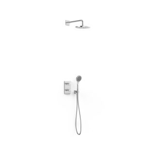 Kit de grifo termostático empotrado de 2 vías Therm-box para ducha serie Base Plus