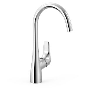 Grifo monomando alto con maneta lateral para lavabo serie Canigó