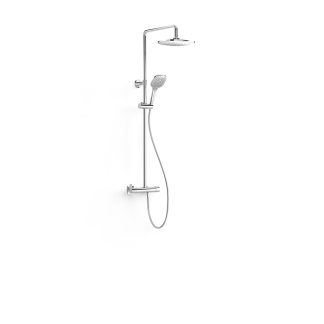 Conjunto de grifo monomando mural de 2 vías para ducha serie Canigó, ref. 21819701
