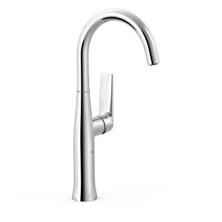 Grifo monomando alto con maneta lateral para lavabo serie Loft