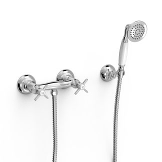 Grifo bimando mural para ducha serie Clasic