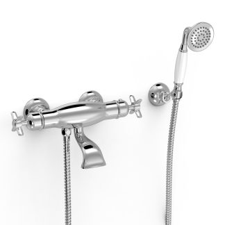 Grifo termostático mural para bañera y ducha serie Clasic, ref. 24217409
