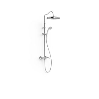 Conjunto de grifo bimando mural de 2 vías para ducha serie Clasic