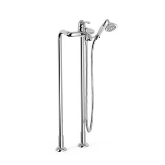 Grifo monomando a suelo para bañera y ducha serie Clasic