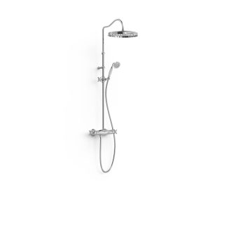 Conjunto de grifo termostático mural de 2 vías para ducha serie Clasic, ref. 24219503