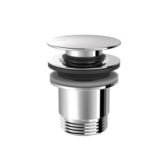 Válvula de desagüe click-clack Simple-rapid para lavabo, con y sin rebosadero, en 13 acabados