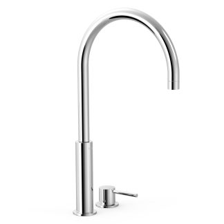Grifo monomando alto de repisa para lavabo serie Study