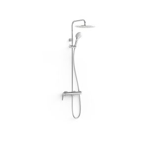 Conjunto de grifo monomando mural de 2 vías para ducha serie Fuji, ref. 28119101