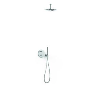 Kit de grifo termostático empotrado de 2 vías Therm-box para ducha serie Fuji, ref. 28135003