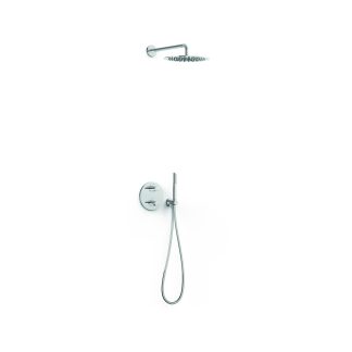 Kit de grifo termostático empotrado de 2 vías Therm-box para ducha serie Fuji, ref. 28135004