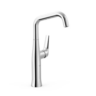 Grifo monomando alto con maneta lateral para lavabo serie Fuji