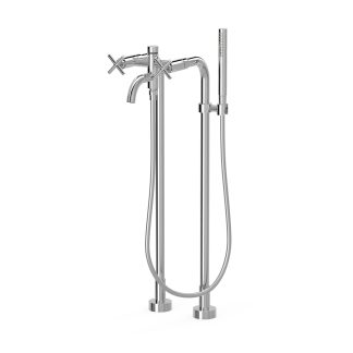 Grifo bimando de suelo para bañera y ducha serie Mont Blanc