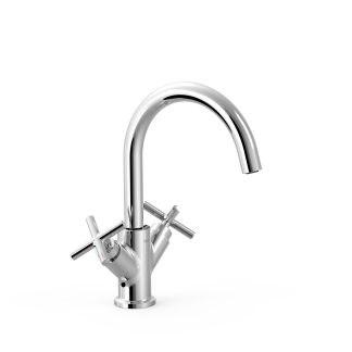 Grifo bimando alto para lavabo serie Mont Blanc