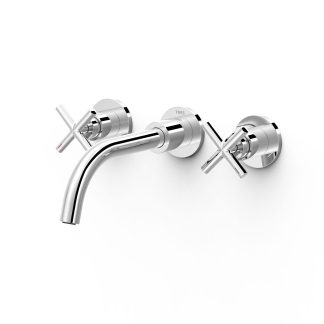 Grifo bimando empotrado para lavabo serie Mont Blanc, ref. 28330002