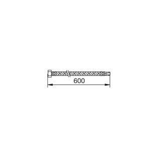 Tubo flexible macho 8x1 - R3/8” de 600 mm