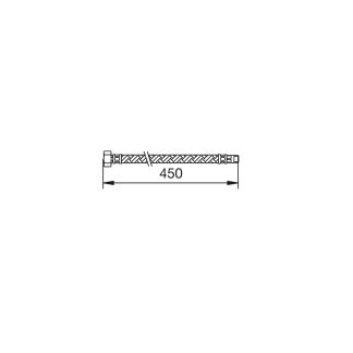 Tubo flexible macho 8x1 - R3/8” de 450 mm