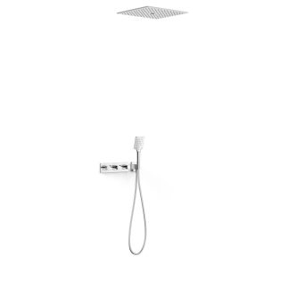 Kit de grifo termostático empotrado de 3 vías B-system para ducha
