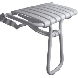 Asiento de ducha plegable blanco