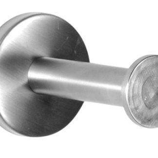 Percha simple recta de acero inoxidable satinado