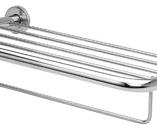 Toallero repisa de acero inoxidable satinado