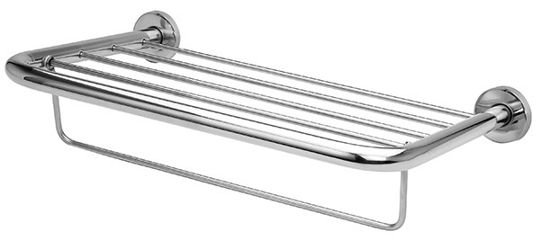 Toallero repisa de acero inoxidable satinado